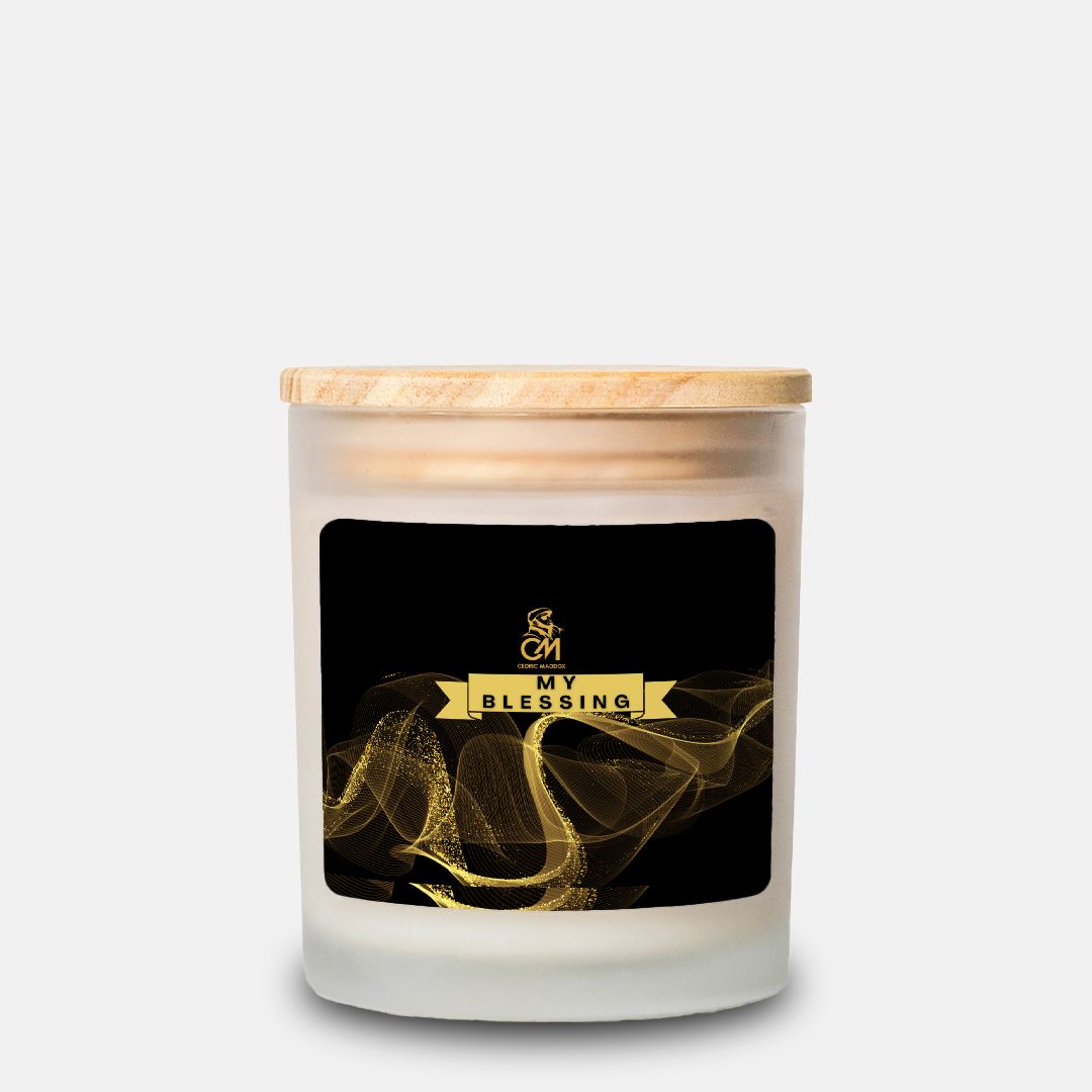 My Blessing Candle Frosted Glass (Hand Poured 11 oz)