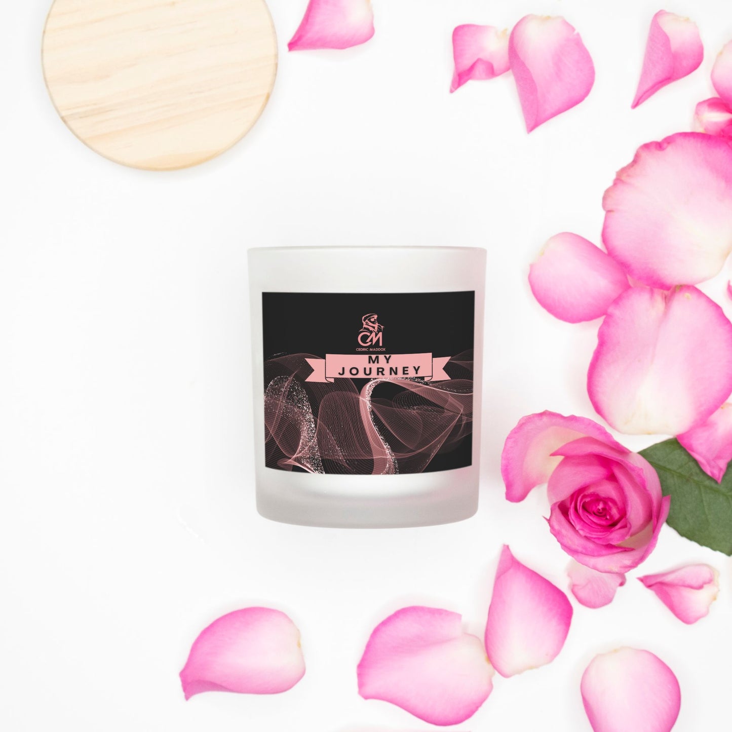 My Journey Candle Frosted (Pink Wick) Glass (11oz)
