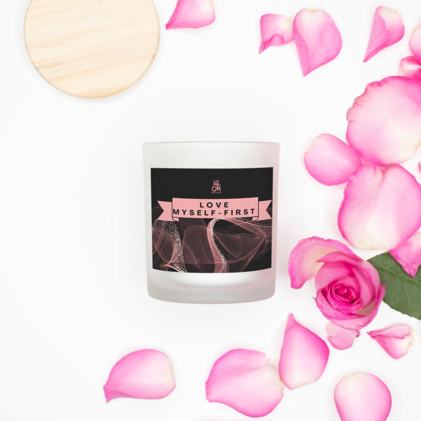 Love Myself First - Candle Frosted (Pink Wick) Glass (11oz)