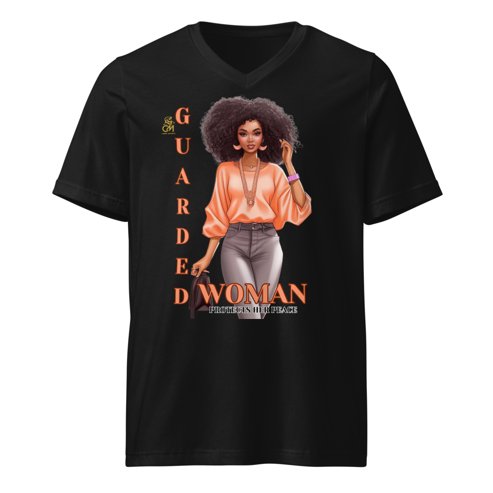 Guarded Girl Unisex Short Sleeve V-Neck T-Shirt