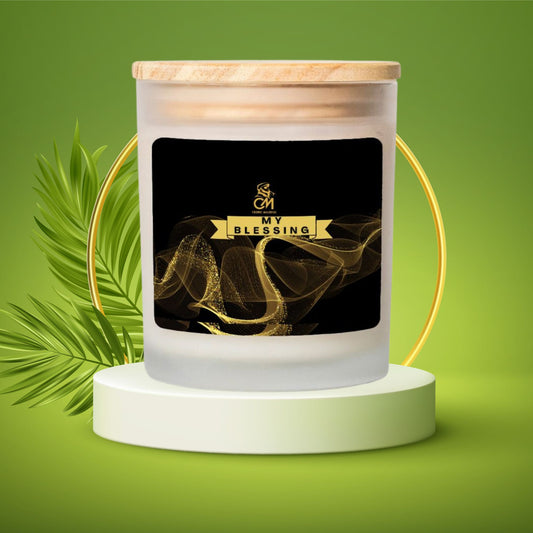My Blessing Candle Frosted Glass (Hand Poured 11 oz)