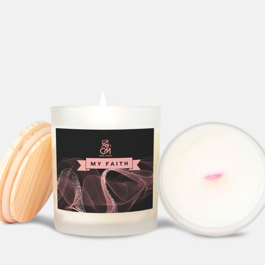 My Healing Candle Frosted Glass (Hand Poured 11 oz)