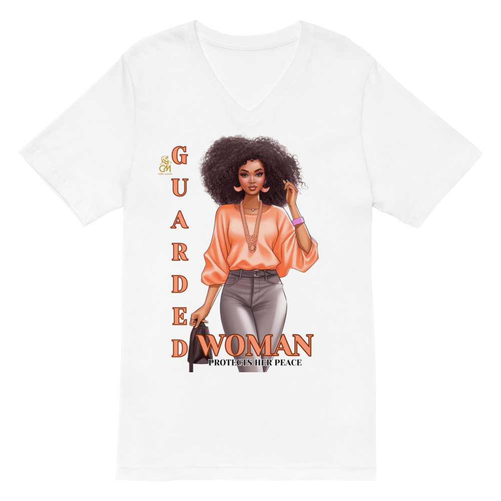 Guarded Girl Unisex Short Sleeve V-Neck T-Shirt